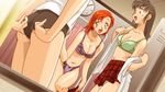  adjusting_buruma adjusting_clothes artist_request bra brown_eyes brown_hair buruma copyright_request lingerie locker locker_room long_hair multiple_girls orange_hair panties short_hair underwear underwear_only undressing yellow_eyes 