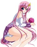  gundam gundam_seed kisaraki_kanata lacus_clyne legs long_hair miniskirt panties pink_hair skirt solo underwear 