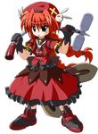  dress gloves graf_eisen long_hair lyrical_nanoha mahou_shoujo_lyrical_nanoha mahou_shoujo_lyrical_nanoha_a's red_hair sekiguchi_miiru solo vita 