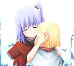  alice_margatroid hand_on_another's_head hug multiple_girls sakuraba_yuuki shinki tears touhou 