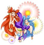  artist_request breath_of_fire breath_of_fire_iv fairy fairy_(breath_of_fire) flower long_hair multiple_girls nude 