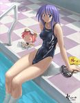  cameltoe competition_swimsuit high_cut_kingdom nipples nyanko_batake one-piece_swimsuit swimsuit 