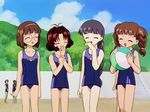  beach card_captor_sakura child daidouji_tomoyo mihara_chiharu mizugi sasaki_rika school_swimsuit swimsuit yanagisawa_naoko 