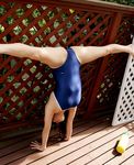  asian contortion contortionist flexible highres mizugi photo real split swimsuit yoga 