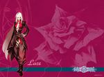  character_name copyright_name flower gloves ibara lace_rose long_hair necktie rose tomoyuki_kotani wallpaper white_hair 