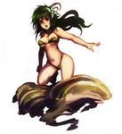  barbariccia barbariccia_(cosplay) bikini cosplay final_fantasy final_fantasy_iv green_hair kara_(color) long_hair rydia solo swimsuit 