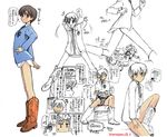  androgynous boots bottomless cowboy_boots fujioka_haruhi highres kikumaru_bunta no_pants ouran_high_school_host_club reverse_trap school_uniform short_hair skirt skirt_lift translation_request 