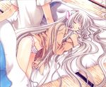  chii chobits long_hair panties shirt_lift sleeping underwear 