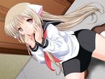  chii chobits glasses long_hair school_uniform seifuku serafuku skirt 