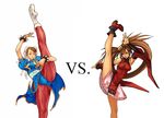  arc_system_works capcom china_dress chinese_clothes chun-li comparison dress guilty_gear kick kicking kuradoberi_jam long_hair short_hair street_fighter 