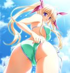  beach sky swimsuit tagme twintails 