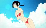  1girl bikini female highres kaga_ai outdoors sayonara_zetsubou_sensei sky solo swimsuit 