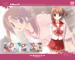  aquaplus komaki_manaka mitsumi_misato school_uniform serafuku to_heart_2 wallpaper 