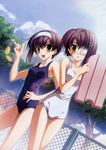  absurdres ef_~a_fairytale_of_the_two~ ef_~a_tale_of_memories~ highres naru_nanao shindou_chihiro shindou_kei swimsuit 