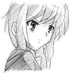  greyscale lowres monochrome nagato_yuki r-yeah sketch solo suzumiya_haruhi_no_yuuutsu 