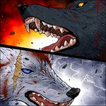  artist_request blood darcia kiba lowres no_humans oekaki wolf wolf's_rain 