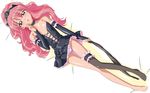  artist_request highres louise_francoise_le_blanc_de_la_valliere lying on_back vector_art vector_trace zero_no_tsukaima 