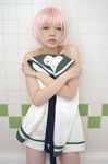  air_gear bath cosplay lowres namada nude photo pink_hair sailor sailor_uniform school_uniform serafuku simca 