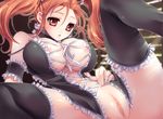  alternate_costume artist_request bb breasts censored corset dragon_quest dragon_quest_viii jessica_albert large_breasts pussy red_hair square_enix twintails 