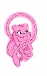  2014 3_toes 5_fingers ambiguous_gender anthro crouching eyebrows fur legendary_pok&eacute;mon mew nintendo pink_fur pok&eacute;mon pok&eacute;mon_(species) simple_background solo stardustcodon toes video_games white_background 