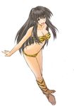  animal_print bikini cosplay genshiken long_hair lum lum_(cosplay) oono_kanako solo swimsuit tiger_print umiushi_(poyopacho) urusei_yatsura 
