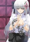  blue_eyes copyright_request silver_hair solo suzume_inui tears 