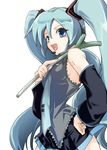  aqua_hair bad_id bad_pixiv_id hatsune_miku laughing long_hair solo soyoking spring_onion taketake twintails very_long_hair vocaloid 