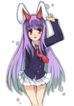  animal_ears bad_id bad_pixiv_id bunny_ears ear_grab reisen_udongein_inaba shouji_ayumu solo touhou 