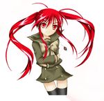  alastor_(shakugan_no_shana) jewelry long_hair pendant red_hair school_uniform shakugan_no_shana shana thighhighs twintails yorimichi_(aoixx) zettai_ryouiki 