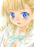  blonde_hair blue_eyes lips nishida_asako original solo 