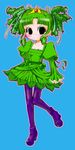  genderswap genderswap_(mtf) green_hair katamari_damacy pantyhose princess solo souno_tasuku the_prince 