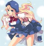  blonde_hair blue_eyes hat long_hair macross macross_frontier otabe_sakura sheryl_nome solo 