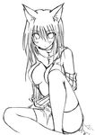  assassin_cross greyscale kaminagi_(kaminagi-tei) monochrome ragnarok_online sketch solo thighhighs 