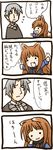  1girl 4koma comic craft_lawrence holo kazami_karasu nyoro~n parody spice_and_wolf translated 