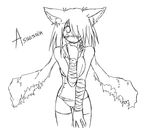  animal_ears assassin_(ragnarok_online) cat_ears greyscale kaminagi_(kaminagi-tei) monochrome ragnarok_online solo thighhighs 