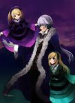  2girls blonde_hair gothic_lolita hiver_laurant hortense lolita_fashion long_hair multiple_girls pos roman sound_horizon violette 