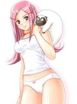  anemone anemone_(eureka_seven) breasts cameltoe eureka_7 eureka_seven eureka_seven_(series) panties pet pink_hair underwear 