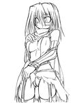  assassin_cross greyscale kaminagi_(kaminagi-tei) monochrome ragnarok_online sketch solo thighhighs 