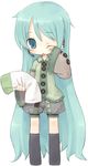  7010 aqua_eyes aqua_hair bloomers child hatsune_miku long_hair pillow sleepy socks solo underwear vocaloid wings 