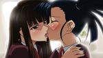  couple french_kiss kiss konoe_konoka mahora_academy_middle_school_uniform mahou_sensei_negima! multiple_girls sakurazaki_setsuna sanshita school_uniform yuri 