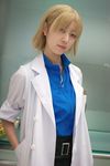  akagi_ritsuko asian blonde_hair cosplay neon_genesis_evangelion photo photoshop 