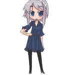  casual izayoi_sakuya lowres oekaki pantyhose solo tao_(kadoya) touhou 