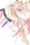  flandre_scarlet lowres red_eyes solo touhou wings yohane 