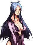  bad_id bad_pixiv_id blue_hair breasts cleavage dragonaut huge_breasts long_hair machina mizore_syrup red_eyes solo 