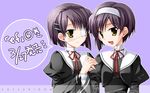  ef eyepatch miyabi_juri multiple_girls school_uniform shindou_chihiro shindou_kei siblings sisters 