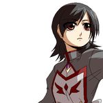  androgynous artist_request closed_mouth collar expressionless long_sleeves lowres my-otome oekaki red_eyes short_hair simple_background solo uniform upper_body white_background 