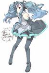  aqua_hair bad_id bad_pixiv_id hatsune_miku kishi_kaisei long_hair oekaki pantyhose solo thighhighs twintails vocaloid 