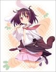  animal_ears bunny_ears buriki cosplay inaba_tewi open_clothes open_shirt reisen_udongein_inaba reisen_udongein_inaba_(cosplay) shirt solo touhou 