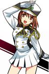  amami_haruka band_uniform hat idolmaster idolmaster_(classic) idolmaster_live_for_you! michael salute shako_cap solo 