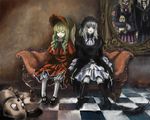  blonde_hair gaia multiple_girls pale_skin rozen_maiden shinku silver_hair suigintou 